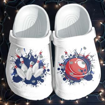 Love Bowling Printed Gift For Lover Rubber Clog Shoes Comfy Footwear - Monsterry AU