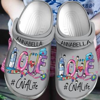 Love Nurse Life Nurse Proud Nurse Rubber Clog Shoes Comfy Footwear - Monsterry UK