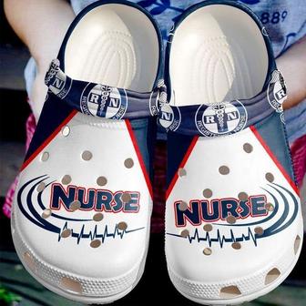 Love Nurse Rn Doctor Best Gift For Registered Ideas Symbol Clog Shoes Comfy Footwear - Monsterry