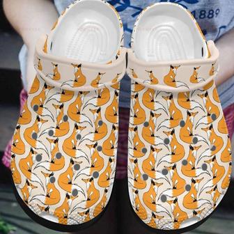 Lovely Fox Gift For Lover Rubber Clog Shoes Comfy Footwear - Monsterry AU