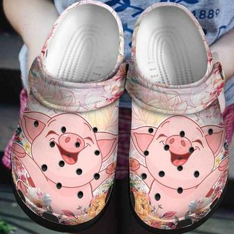 Lovely Pink Pig Personalized 102 Gift For Lover Rubber Clog Shoes Comfy Footwear - Monsterry CA
