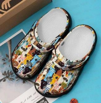 Lovely Teams Cat Personalized 10 Gift For Lover Rubber Clog Shoes Comfy Footwear - Monsterry