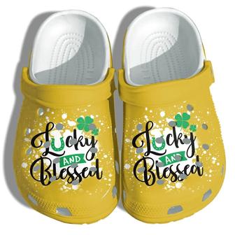 Lucky Charm And Blessed For Men And Women Gift For Fan Classic Water Rubber Clog Shoes Comfy Footwear - Monsterry UK