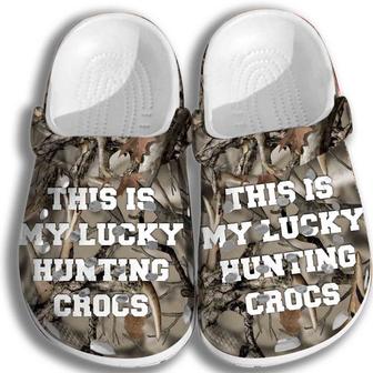 Lucky Hunting Croc Shoes Men Women - Hunting Shoes Crocbland Clog Gifts For Father Day Grandpa - Monsterry