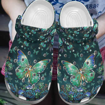 Magical Butterfly Clog Shoes For Women - Butterfly Fantasy Shoes Clogbland Clog Gifts For Daughter - Monsterry