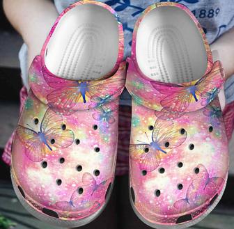 Magical Butterfly Croc Shoes For Women - Butterfly Shoes Crocbland Clog Birthday Gifts For Daughter - Monsterry UK