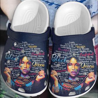 Melanin Queen Black Women Shoes - Afro Hair Black Girl Custom Shoe Birthday Gift For Women Girl - Monsterry DE