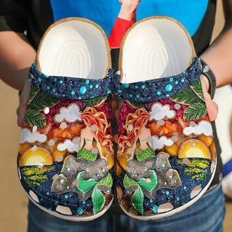 Mermaid Little Sun Ocean 102 Gift For Lover Rubber Clog Shoes Comfy Footwear - Monsterry DE