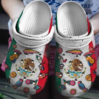 Mexico Flag Symbol For Men And Women Gift For Fan Classic Water Rubber Clog Shoes Comfy Footwear - Monsterry CA