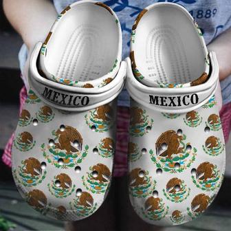 Mexico Symbol Gift For Fan Classic Water Rubber Clog Shoes Comfy Footwear - Monsterry DE