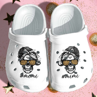 Mimi Tattoo Skull Shoes Mothers Day Gifts - Nana Tattoo Clog Shoes For Grandma - Monsterry