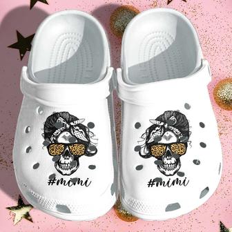 Mimi Tattoo Skull Shoes Mothers Day Gifts - Nana Tattoo Croc Shoes For Grandma - Monsterry