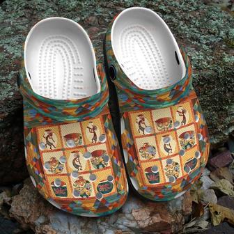 Native American Happy Life Gift For Lover Rubber Clog Shoes Comfy Footwear - Monsterry DE