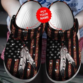 Native Pattern Clog Shoes Colorful - Monsterry UK