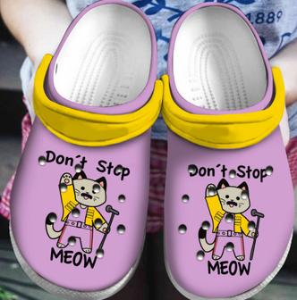 New Freddie Mercury Cat Dont Stop Meow Gift For Fan Classic Water Rubber Clog Shoes Comfy Footwear | Favorety DE