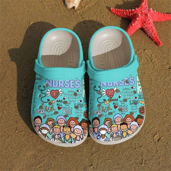 Nurse Cartoon Clogband Clog Shoes For Men Women - Monsterry