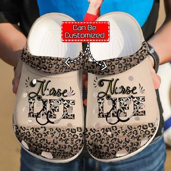 Nurse - Nurse Nursing Life Cheetah Clog Shoes For Men And Women - Monsterry DE