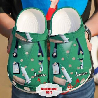 Nurse Personalized Pride Clog Shoes Nurse - Monsterry AU