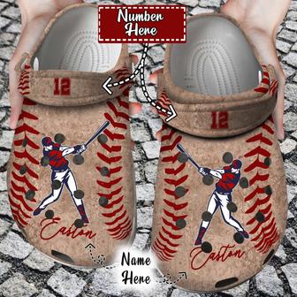 Personalized Baseball Gift For Lover Vintage Unisex Clog Shoes Baseball - Monsterry