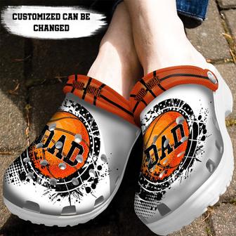 Personalized Basketball Dad Clog Shoes Fathers Custom - Monsterry UK