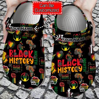 Personalized Black History Month African American Classic Clogs Shoes - Monsterry DE
