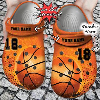 Personalized Cool Basketball Colors Clog Shoes Sport - Monsterry AU