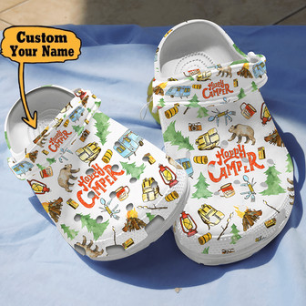 Personalized Happy Camper Shoes Camping - Monsterry
