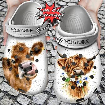 Personalized Heifer Cow Clog Shoes Custom - Monsterry
