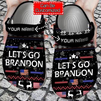Personalized Lets Go Brandon Clog Shoes For Men And Women - Monsterry