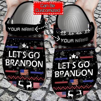 Personalized Lets Go Brandon Clog Shoes - Monsterry DE