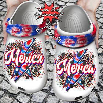 Personalized Merica Patriotic Clog Shoes Custom - Monsterry CA