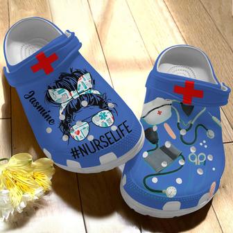 Personalized Nurse Shoes - Messy Hair Outdoor Shoes Birthday Gift For Women Girl Mother Daughter Sister Friend - Monsterry UK