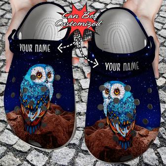 Personalized Owl Night Clogs Shoes Animal - Monsterry DE