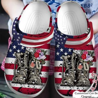 Personalized Veteran - Patriotic Flag Military Boots Veteran For Men And Women - Monsterry AU