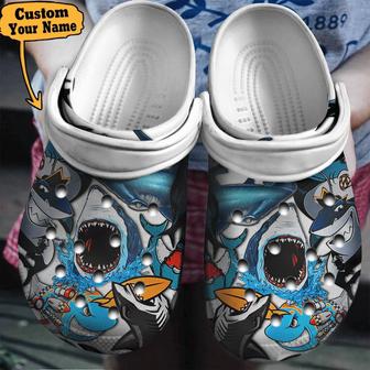 Personalized With Your Name Clogs Shoe Shark - Monsterry CA