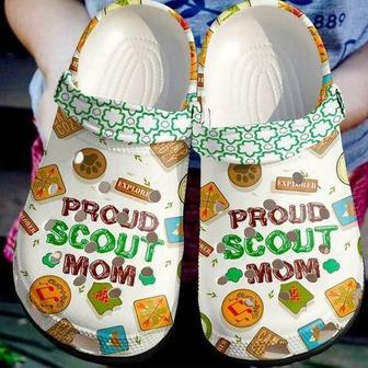 Proud Scout Mom Musics Personalized Gift For Lover Rubber Clog Shoes Comfy Footwear - Monsterry