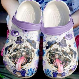 Pug Dog Love Gift For Fan Classic Water Rubber Clog Shoes Comfy Footwear - Monsterry UK