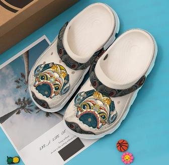 Pug Native Mandala 102 Gift For Lover Rubber Clog Shoes Comfy Footwear - Monsterry