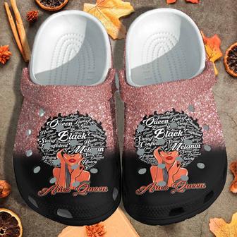 Queen Black Aries April Birthday Shoes Gift For Daughter Wife - Aries Queen Custom Shoes Birthday Gifts For Girls - Monsterry DE
