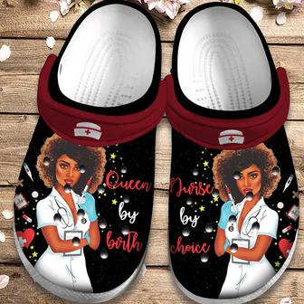 Queen By Birth Custom Shoes - Nurse By Choice Outdoor Shoes Birthday Gift For Women Girl Friend - Monsterry