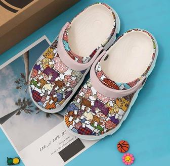 Quilting Colorful Sheeps 102 Gift For Lover Rubber Clog Shoes Comfy Footwear - Monsterry