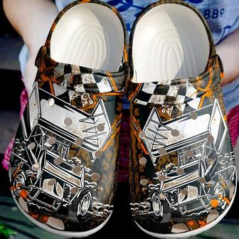 Racing Car Fire 102 Gift For Lover Rubber Clog Shoes Comfy Footwear - Monsterry UK