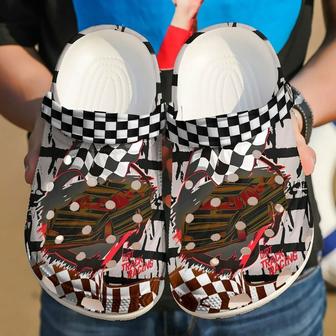 Racing Dirt Track 102 Gift For Lover Rubber Clog Shoes Comfy Footwear - Monsterry UK