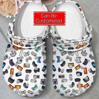 Retro Gamepad Collection Clog Shoes Gamer - Monsterry AU