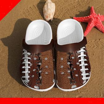 Rugby Football Gift For Fan Clog Shoes Comfy Footwear - Monsterry