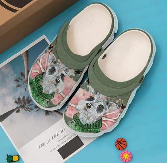 Schnauzer Love Winter 102 Gift For Lover Rubber Clog Shoes Comfy Footwear - Monsterry CA