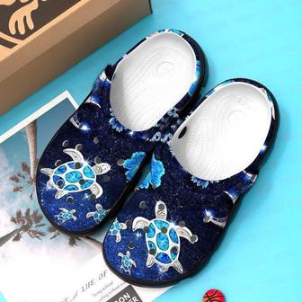 Sea Turtle Green Ocean Rubber Clog Shoes Comfy Footwear - Monsterry AU