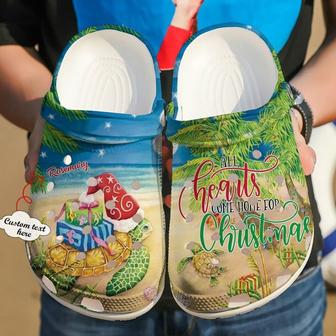 Sea Turtle Personalized Christmas 102 Gift For Lover Rubber Clog Shoes Comfy Footwear - Monsterry CA