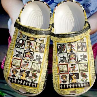 Sewing Lady 102 Gift For Lover Rubber Clog Shoes Comfy Footwear - Monsterry
