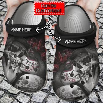 Skull Dead Kiss Clog Shoes Skull Shoes - Monsterry AU